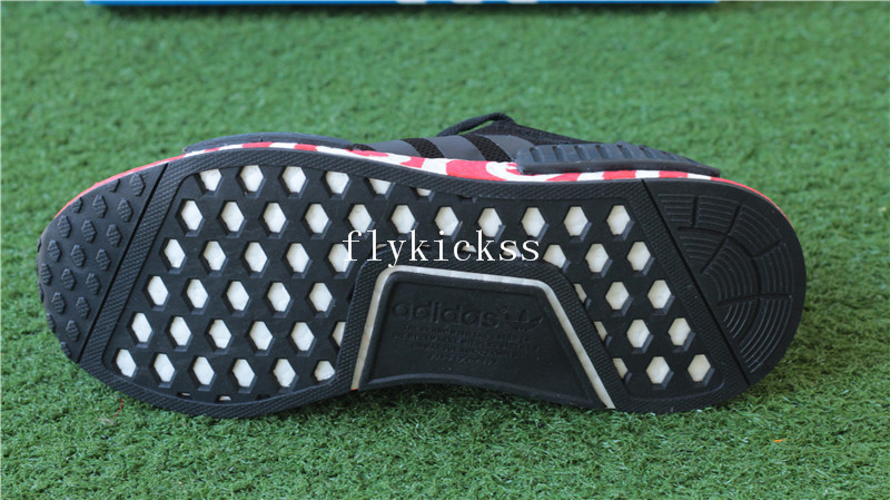 Supreme x Adidas NMD R1 Black Real Boost